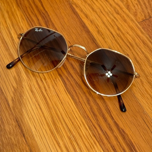 Ray-Ban Accessories - Ray-Ban Jack Sunglasses in Polished Ariana Gold Frame and Brown Gradient Lenses